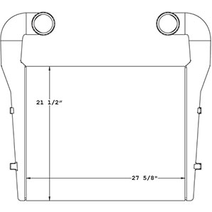 Volvo 280045 charge air cooler drawing