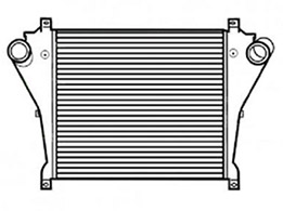 Volvo VOL18828 charge air cooler drawing