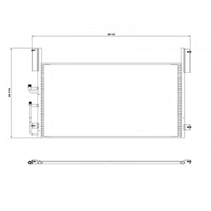 Western Star CON0077 condenser drawing