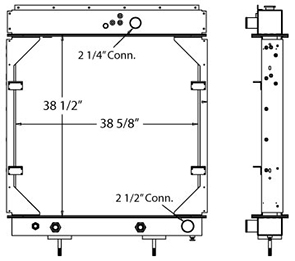 Advanced 450484 radiator drawing