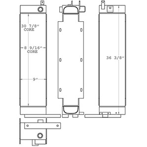 Agco 270643 oil cooler drawing