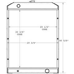 Aljon 450582 radiator drawing