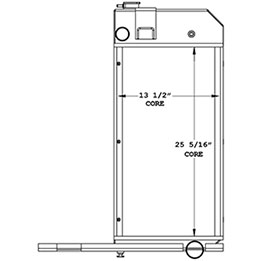 Bandit 450550 radiator drawing