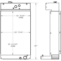 Bandit 450927 radiator drawing