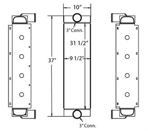 Bluebird 280124 charge air cooler drawing