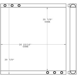 Bomag 271100 oil cooler drawing