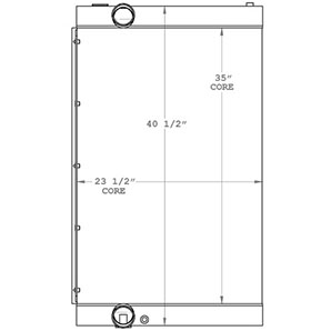 Bomag 450566 radiator drawing