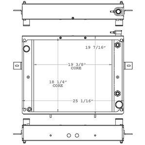 Clark 410224 radiator drawing