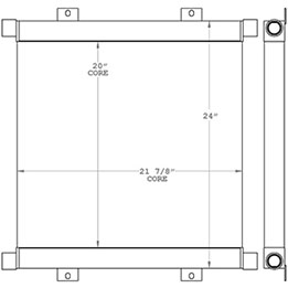 Clark 271182 oil cooler drawing