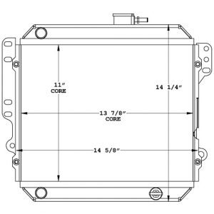 Cushman 450844 radiator drawing