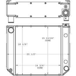 Daewoo 410223 radiator drawing