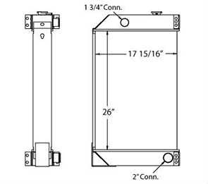 Daewoo 450058 radiator drawing