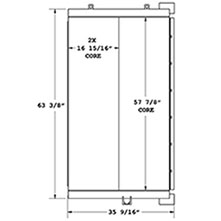 Doosan 270134 oil cooler drawing