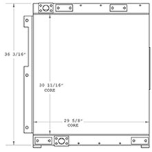 Doosan 270871 oil cooler drawing