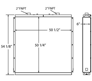 Dresser 270577 oil cooler drawing