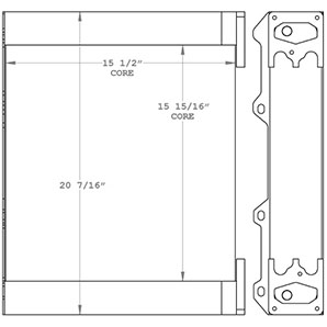 Deutz 450857 radiator drawing