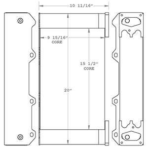 Deutz 450887 radiator drawing