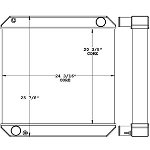 Deutz 451210 radiator drawing