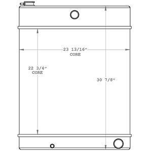 Dynapac 450874 radiator drawing