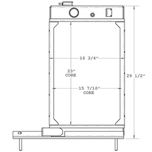 Elgin 450561 radiator drawing