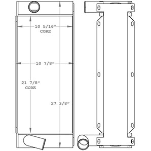 Elgin 450869 radiator drawing