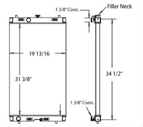 Furukawa 450269 radiator drawing