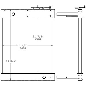 Gardner Denver 450568 radiator drawing