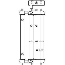 Hitachi 451036 radiator drawing