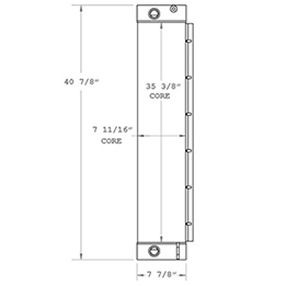 Hyster 270332 oil cooler drawing