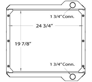 JCB 450046 radiator drawing