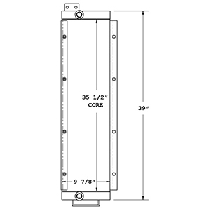 John Deere 27487 oil cooler drawing