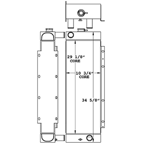 John Deere 450994 radiator drawing