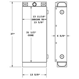 Kalmar 270762 oil cooler drawing