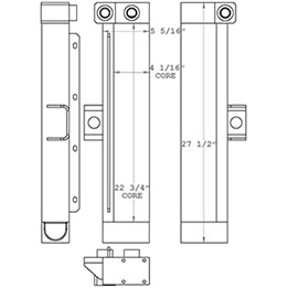 Kalmar 271122 oil cooler drawing