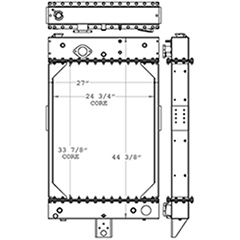 Kalmar 450970 radiator drawing