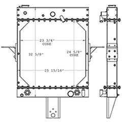 Kalmar 451082 radiator drawing