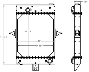 Kalmar 451389 radiator drawing