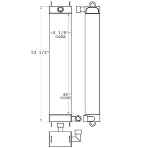 Kawasaki 271158 oil cooler drawing