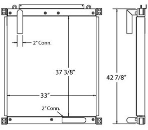 Kobelco 270416 oil cooler drawing