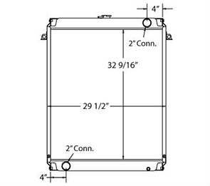 Kobelco 450016 radiator drawing