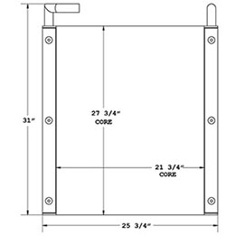 Kobelco 270104 oil cooler drawing