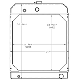 Kohler 450551 radiator drawing