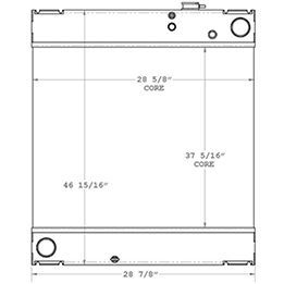 Kohler 450630 radiator drawing