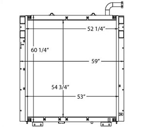 Komatsu 270112 oil cooler drawing