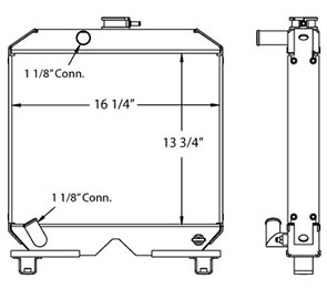 Laymor 450472 radiator drawing