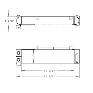 LeeBoy 270763 oil cooler drawing