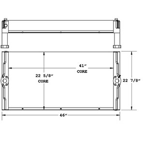 Liebherr 270885 oil cooler drawing