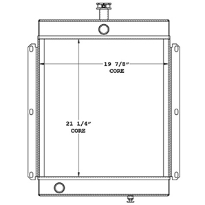 Lincoln Welder 450584 radiator drawing