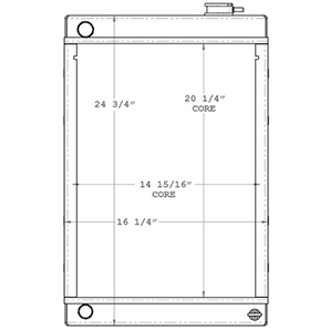 Lincoln Welder 450615 radiator drawing