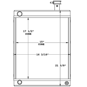 Lincoln Welder 450865 radiator drawing